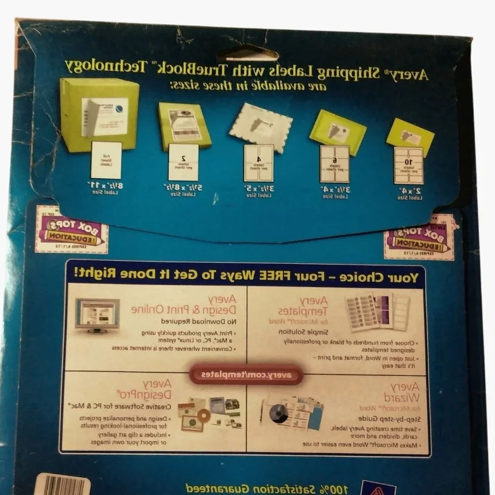 Avery 8164 White Shipping Labels Inkjet 3 X 4 Inch 119 Stickers